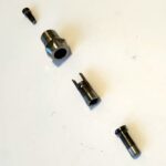 collet assemblies with complete piece clamps, collet holder and intermediate collet suitable for any diameter